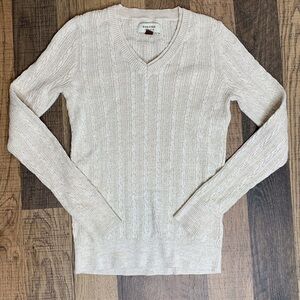 Sonoma Ribbed Tan Sweater